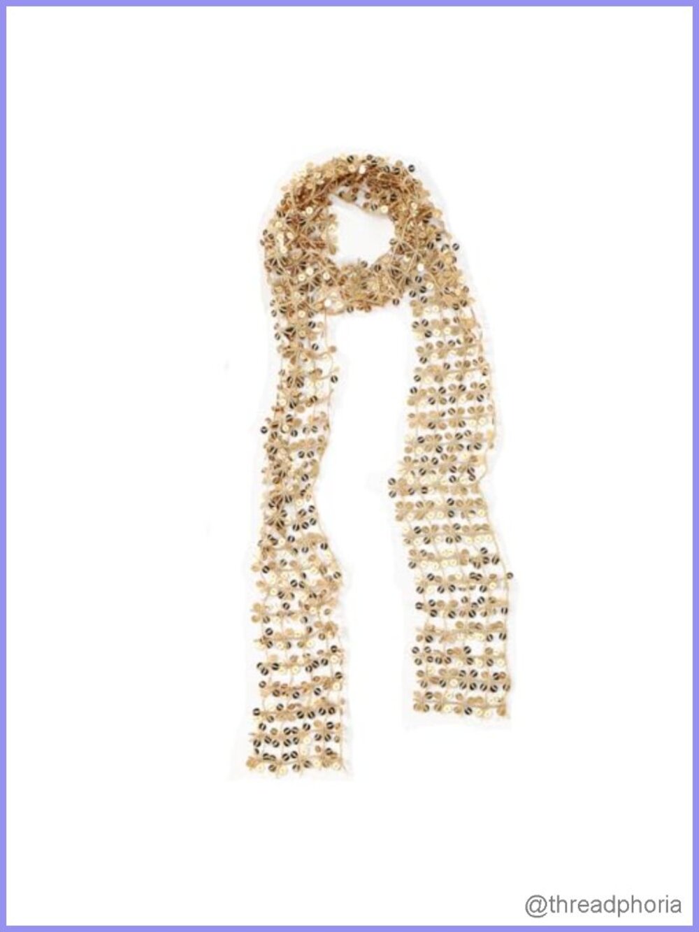 Sequin Scarf Headscarf Necktie Party Belt Fashion Accessory